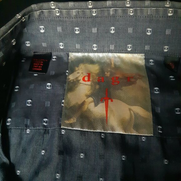 dagr SZ 15.5 French Cuff Dark Grey Men's Button Up Shirt - Picture 5 of 13